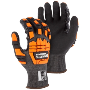 Cut-Less Korplex Glove with Foam Nitrile Palm, 18g, ANSI A4